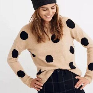 Madewell Dot Graystone Pullover Sweater